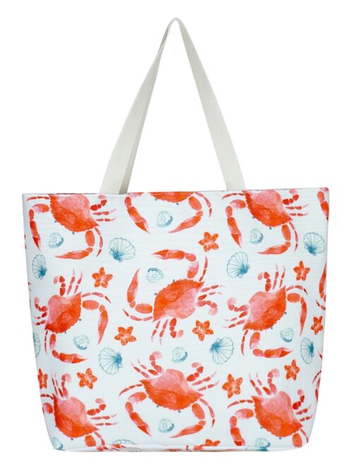 Crab Watercolor Tote Bag